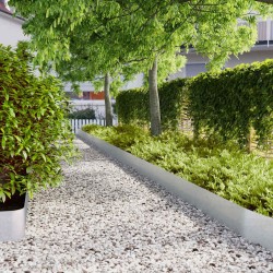 Bordures de pelouse 10 pcs 20x103 cm acier galvanisé 550032550032