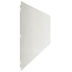 Bordures de pelouse 10 pcs 25x103 cm acier inoxydable 550033550033