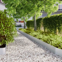 Bordures de pelouse 30 pcs 20x103 cm acier galvanisé 550036550036