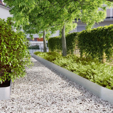 Bordures de pelouse 30 pcs 20x103 cm acier galvanisé 550036550036