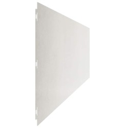 Bordures de pelouse 20 pcs 25x103 cm acier inoxydable 550044550044