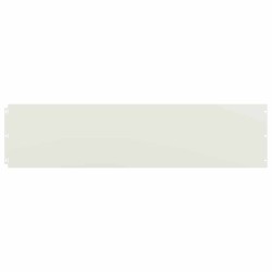 Bordures de pelouse 20 pcs blanc 25x103 cm acier laminé à froid 550045550045
