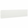 Bordures de pelouse 20 pcs blanc 25x103 cm acier laminé à froid 550045550045