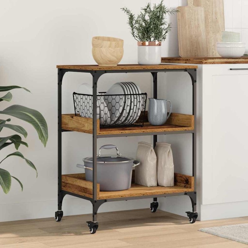 Chariot de cuisine Bois Ancien 60 x 41 x 80,5 cm 550047550047