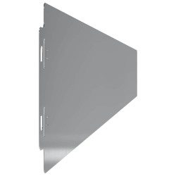 Bordures de pelouse 50 pièces 10x103 cm acier galvanisé 550048550048