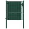 Portail de clôture en PVC et acier 100 x 81 cm vert 550049550049