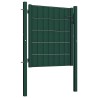 Portail de clôture en PVC et acier 100 x 81 cm vert 550049550049