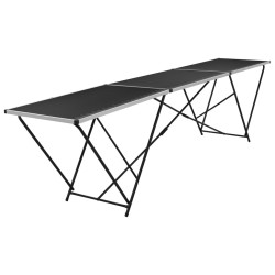 Table à coller pliable MDF et aluminium 300 x 60 x 78 cm 550050550050