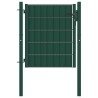Portail de clôture en PVC et acier 100x100 cm vert 550051550051