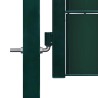 Portail de clôture en PVC et acier 100x100 cm vert 550051550051