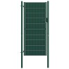 Portail de clôture en PVC et acier 100 x 124 cm vert 550053550053
