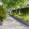 Bordures pelouse 20pcs anthracite 25x103cm acier laminé à froid 550055550055