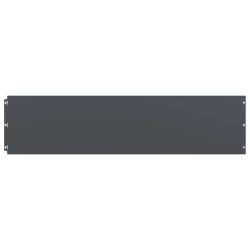 Bordures pelouse 20pcs anthracite 25x103cm acier laminé à froid 550055550055