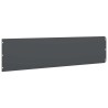 Bordures pelouse 20pcs anthracite 25x103cm acier laminé à froid 550055550055