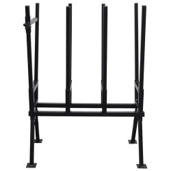 Tréteau enduit de poudre noir pour travail en bois 550058550058