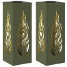 Lumière de chemin LED solaire 2 pcs Vert olive 550061550061