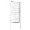 Portail de jardin en acier galvanisé 100 x 150 cm argenté 550064550064