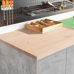 Armoire de rangement de garage gris béton 60x51x85 cm bois pin 550075550075