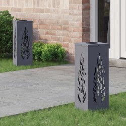 Lumière de chemin LED solaire 2 pcs Anthracite 550077550077