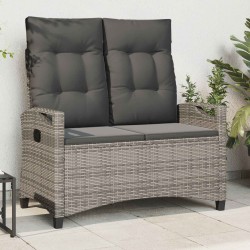 Banc de jardin Gris et Gris foncé 105 x 60 x 112 cm 550106550106