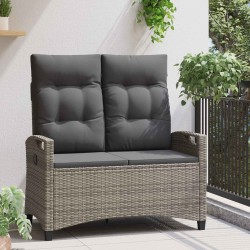 Banc de jardin Gris et Gris foncé 105 x 60 x 112 cm 550106550106