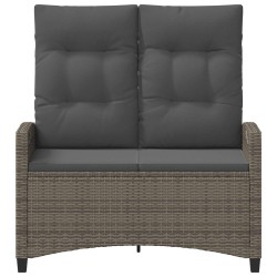 Banc de jardin Gris et Gris foncé 105 x 60 x 112 cm 550106550106