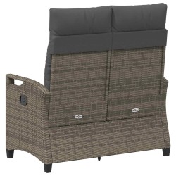 Banc de jardin Gris et Gris foncé 105 x 60 x 112 cm 550106550106