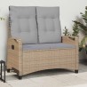 Banc de jardin Beige et Gris clair 105 x 60 x 112 cm 550107550107