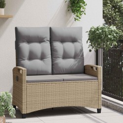 Banc de jardin Beige et Gris clair 105 x 60 x 112 cm 550107550107