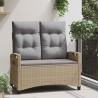 Banc de jardin Beige et Gris clair 105 x 60 x 112 cm 550107550107