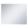 Miroir mural à LED de salle de bain et capteur tactile 60x50 cm 550112550112