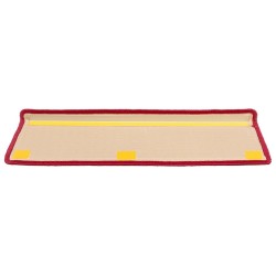 Tapis d'escalier autoadhésifs 5 pcs 65x21x4 cm Rouge 550126550126
