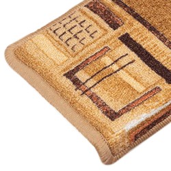 Tapis d'escalier autoadhésifs 10 pcs 65x21x4 cm Beige 550128550128