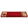 Tapis d'escalier autoadhésifs 10 pcs 65x21x4 cm Rouge 550129550129