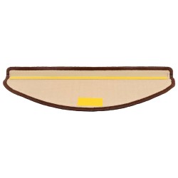 Tapis d'escalier autoadhésifs 10 pcs 65x21x4 cm Marron 550132550132