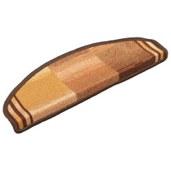 Tapis d'escalier autoadhésifs 5 pcs 65x21x4 cm Marron 550133550133