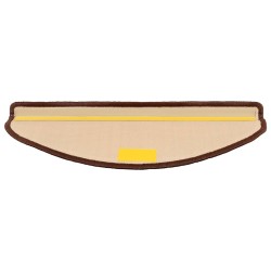 Tapis d'escalier autoadhésifs 5 pcs 65x21x4 cm Marron 550133550133