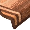 Tapis d'escalier autoadhésifs 5 pcs 65x21x4 cm Marron 550133550133