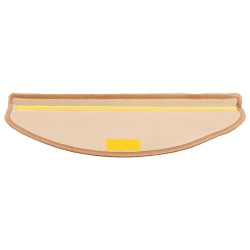 Tapis d'escalier autoadhésifs 10 pcs 65x21x4 cm Beige 550134550134