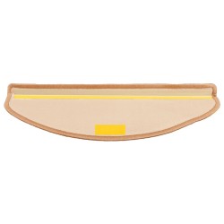 Tapis d'escalier autoadhésifs 5 pcs 65x21x4 cm Beige 550135550135
