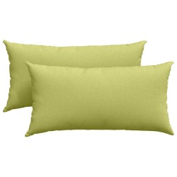 Coussins de canapé 2 pcs Vert clair 80 x 40 cm tissu 550137550137