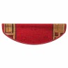Tapis d'escalier autoadhésifs 10 pcs 65x21x4 cm Rouge 550140550140