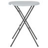 Table de bar pliante Blanc 80 x 110 cm PEHD 550143550143