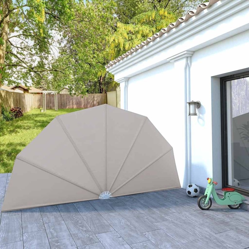 Auvent latéral pliable de terrasse Crème 200 cm  550164550164