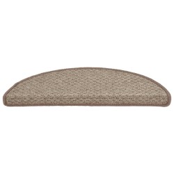 Tapis de marches d'escalier 15 pcs Marron 65x21x4 cm 550182550182