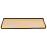 Tapis d'escalier autoadhésifs 10 pcs 65x21x4 cm Marron 550184550184