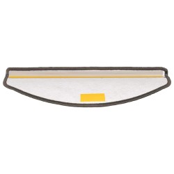 Tapis d'escalier 15 pièces 65 x 21 x 4 cm Gris Demi-rond Grand 550185550185