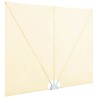 Auvent latéral pliable de terrasse Crème 300 x 150 cm 550205550205