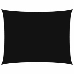 Voile de parasol tissu oxford rectangulaire 3,5x5 m noir 550207550207