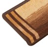 Tapis d'escalier autoadhésifs 5 pcs 65x21x4 cm Marron 550208550208